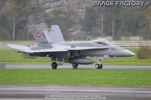 2009-10-08 Meiringen 233 McDonnell Douglas FA-18C Hornet